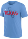 Texas Rangers Nike LOCAL DIAMOND PLAY Fashion T Shirt - Light Blue