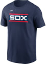 Chicago White Sox Nike COOP WORDMARK T Shirt - Navy Blue