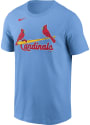St Louis Cardinals Nike WORDMARK T Shirt - Light Blue
