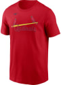 St Louis Cardinals Nike COOP WORDMARK T Shirt - Red