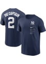 Derek Jeter New York Yankees Nike Name And Number T-Shirt - Navy Blue