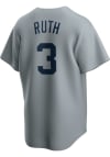 Main image for Babe Ruth New York Yankees Nike Coop Replica Cooperstown Jersey - Grey
