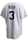 Main image for Babe Ruth New York Yankees Nike Coop Replica Cooperstown Jersey - White