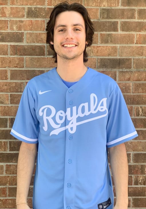Carlos Santana Kansas City Royals Mens Replica LIGHT BLUE Alt