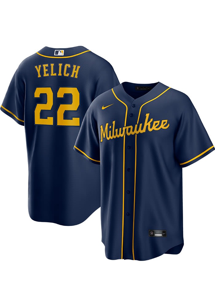 Christian sold Yelich Brewers Jersey