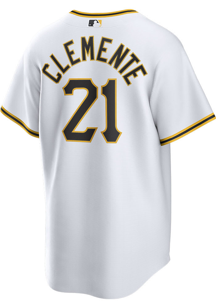 Roberto Clemente Pittsburgh Pirates Mens Replica Home Jersey White