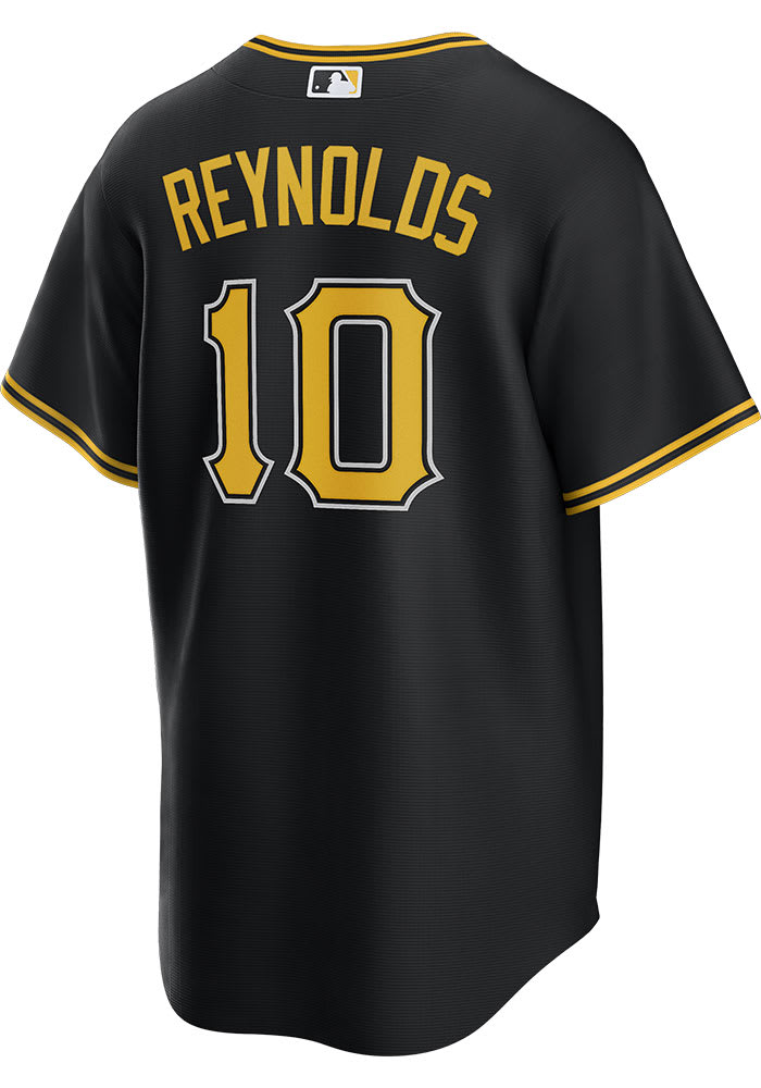 Pittsburgh Pirates Bryan Reynolds Black 2022 Alternate Alternate Team Logo Jersey