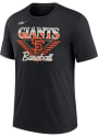 San Francisco Giants Nike Cooperstown Rewind Fashion T Shirt - Black