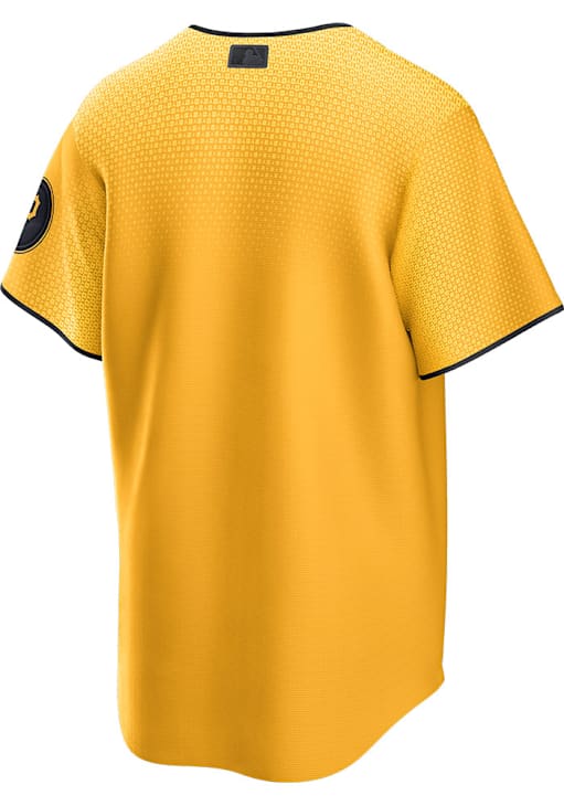 Pittsburgh Pirates Mens Nike Replica City Connect Jersey - Gold