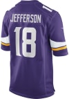 Main image for Justin Jefferson  Nike Minnesota Vikings Purple GAME Football Jersey
