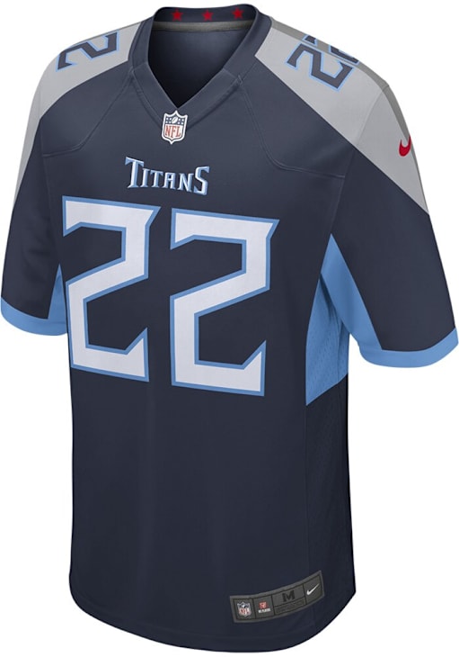 Derrick Henry Tennessee Titans NAVY GAME Jersey 17325555