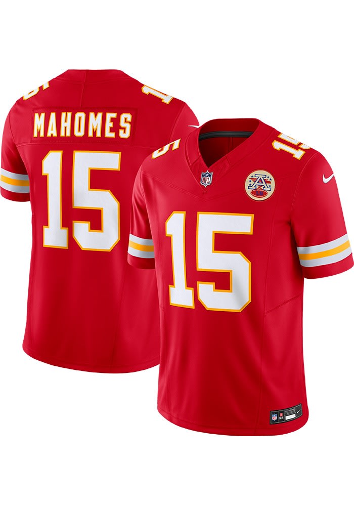 Patrick Mahomes Kansas City Chiefs Mens Red Vapor F.U.S.E. Limited