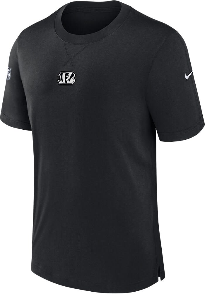 Nike Cincinnati Bengals BLACK Sideline Player Short Sleeve