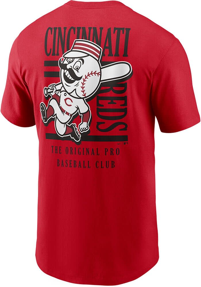 Nike Cincinnati Reds Red Local Mustache Short Sleeve T Shirt