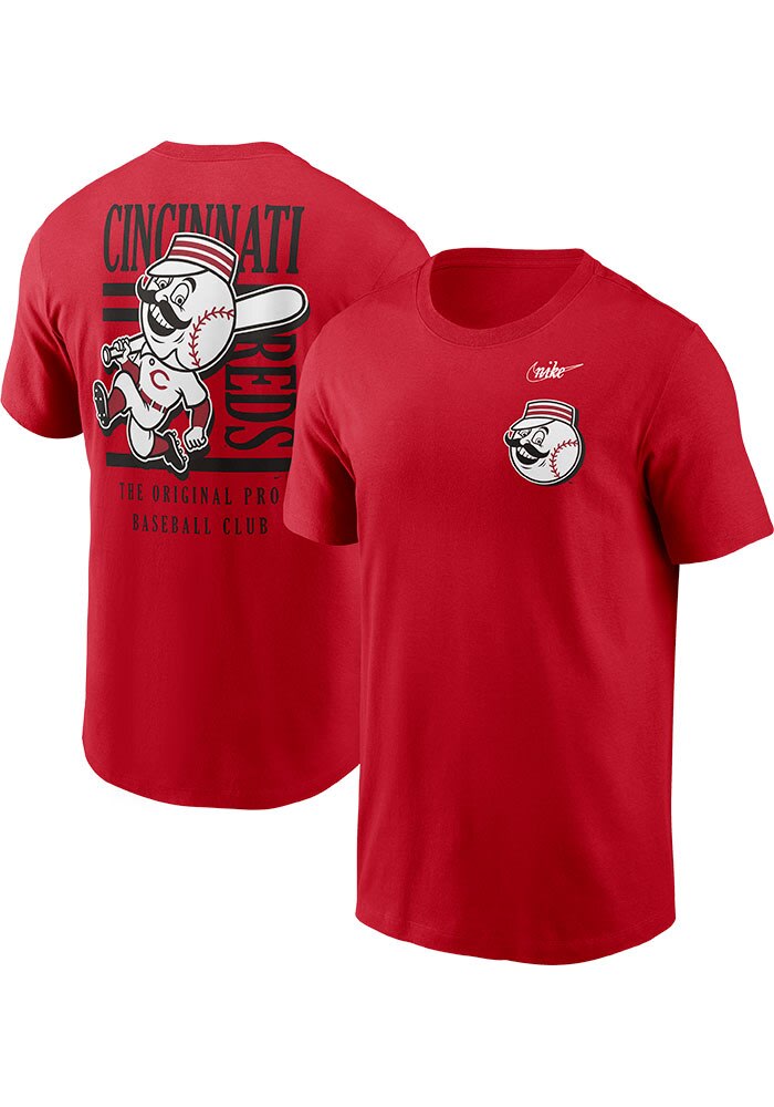 Nike Cincinnati Reds Red Local Mustache Short Sleeve T Shirt