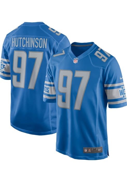 Aidan Hutchinson Detroit Lions HOME Jersey - Blue