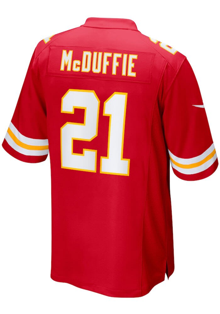 Trent Mcduffie Kansas City Chiefs Red HOME Rookie Jersey - 17326104
