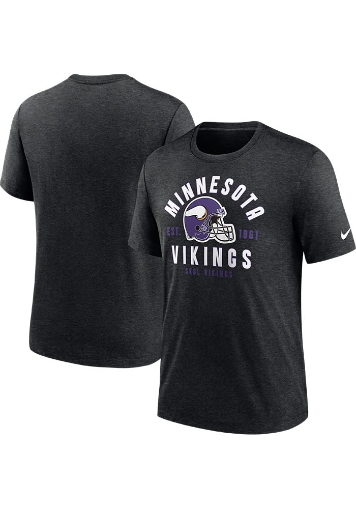 Nike Minnesota Vikings BLACK BLITZ HELMET Short Sleeve