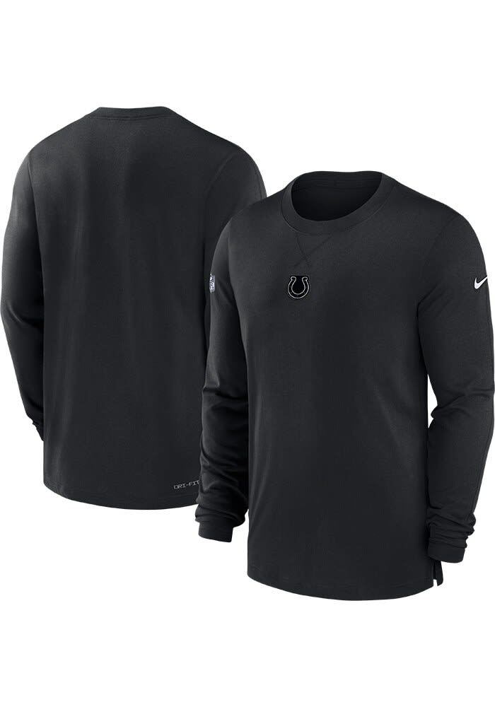 Nike Indianapolis Colts BLACK Sideline Player Long Sleeve Fashion
