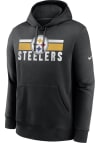 Main image for Nike Pittsburgh Steelers Mens Black BLITZ CLUB Long Sleeve Hoodie