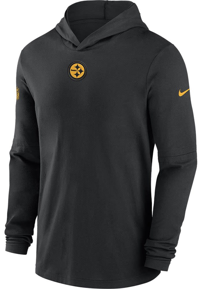 Nike NFL OnField Pittsburgh Steelers Dri-Fit Long Sleeve Hooded Pullover XL factory NWT