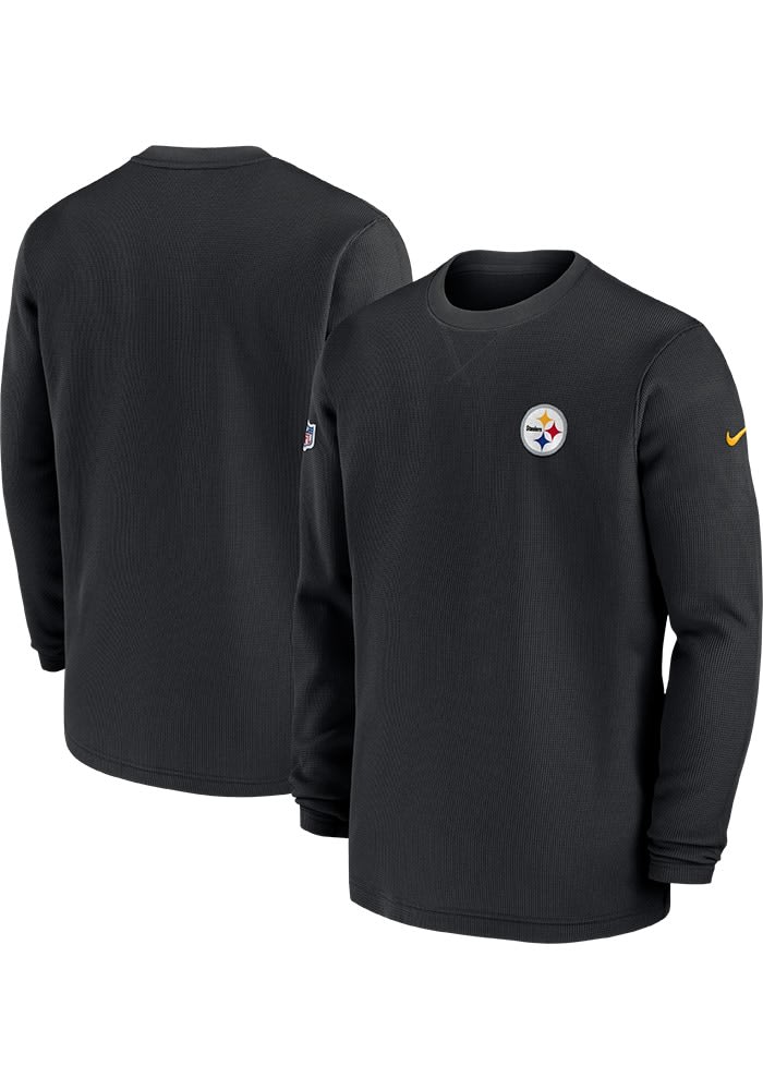 Nike Pittsburgh Steelers Mens Long Sleeve BLACK Sideline