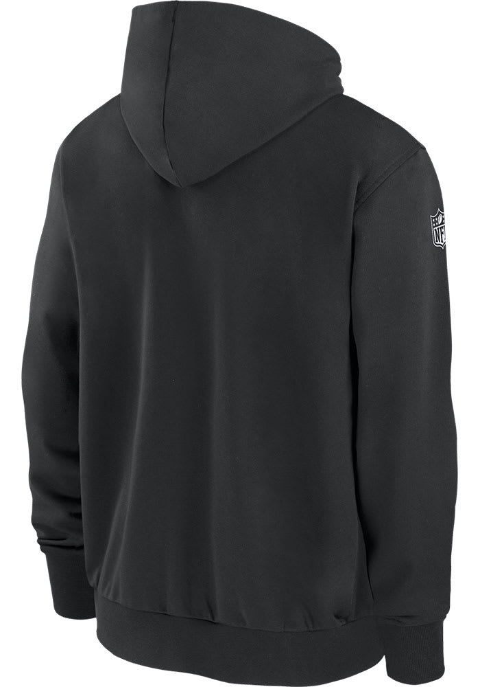 Nike Philadelphia Eagles Mens Sideline Player Full Zip Full Zip BLACK