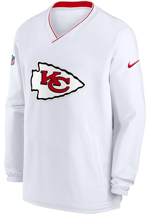 Nike Kansas City Chiefs Mens Sideline Repel Woven Windshirt WHITE