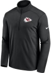 Main image for Nike Kansas City Chiefs Mens Black PACER Long Sleeve 1/4 Zip Pullover