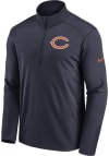 Main image for Nike Chicago Bears Mens Navy Blue PACER Long Sleeve 1/4 Zip Pullover