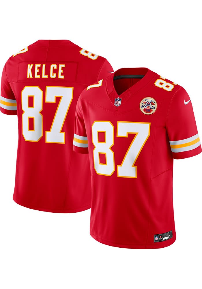 Travis Kelce Kansas City Chiefs Mens Vapor F.U.S.E. Limited Football Jersey RED