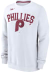Main image for Nike Philadelphia Phillies Mens White Cooperstown Long Sleeve Crew Sweatshirt