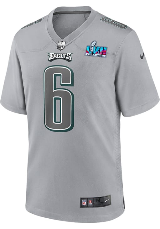 Devonta Smith Philadelphia Eagles GREY 2022 Super Bowl LVII Patch