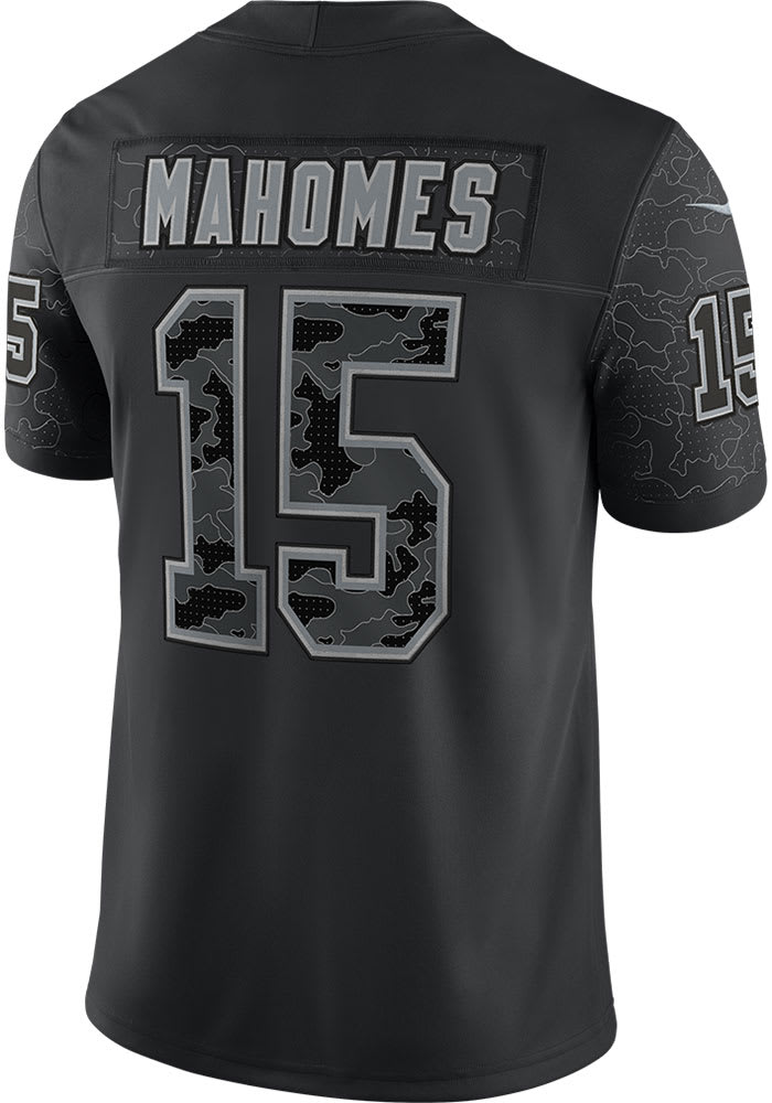 Kansas City Chiefs No15 Patrick Mahomes Men's Nike 2020 Black CAMO Vapor Untouchable Limited Stitched Jersey