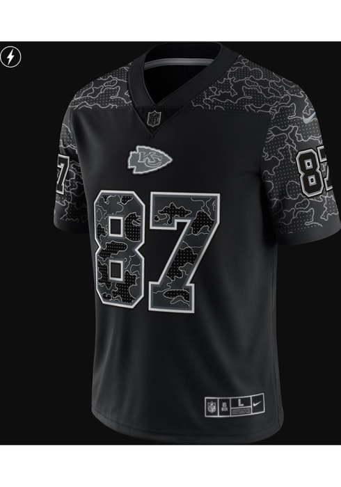 Men's Nike Patrick Mahomes Black Kansas City Chiefs 2020 Salute To Service  Limited Jersey