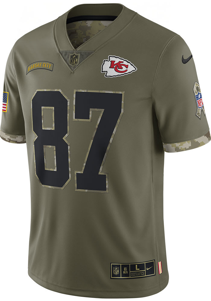 Nike Kansas City Chiefs No92 Tanoh Kpassagnon Olive Super Bowl LIV 2020 Men's Stitched NFL Limited 2017 Salute To Service Jersey