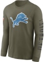 Detroit Lions Nike SALUTE TO SERVICE T Shirt - Olive
