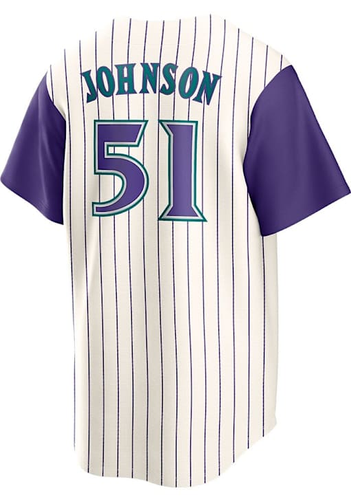 Arizona Diamondbacks Randy Johnson Nike WHITE Throwback