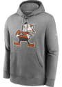 Cleveland Browns Nike REWIND CLUB Hooded Sweatshirt - Grey