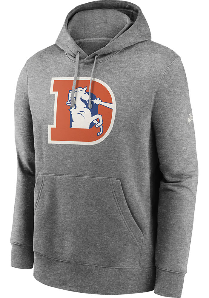 Nike Denver Broncos REWIND CLUB Hoodie GREY