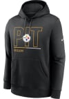 Main image for Nike Pittsburgh Steelers Mens Black REWIND CLUB Long Sleeve Hoodie