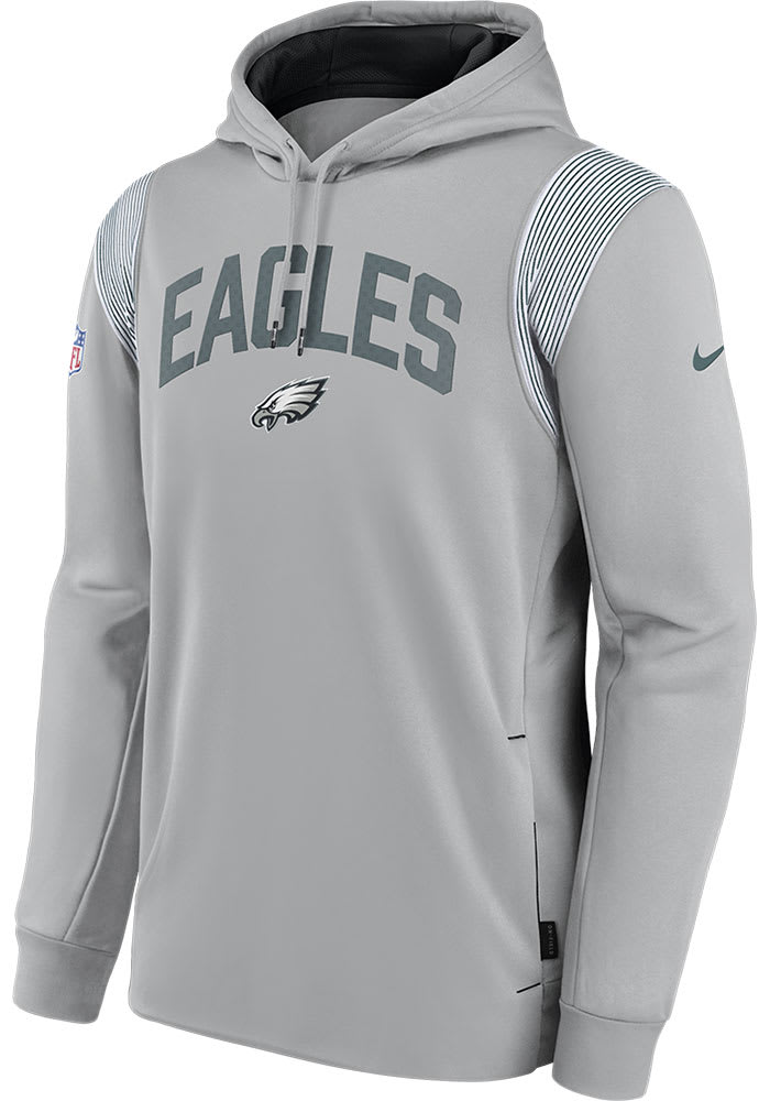 Philadelphia Eagles Nike Grey SIDELINE TF PO Hood