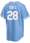 Main image for Kyle Isbel Kansas City Royals Mens Replica Alt Jersey - Light Blue