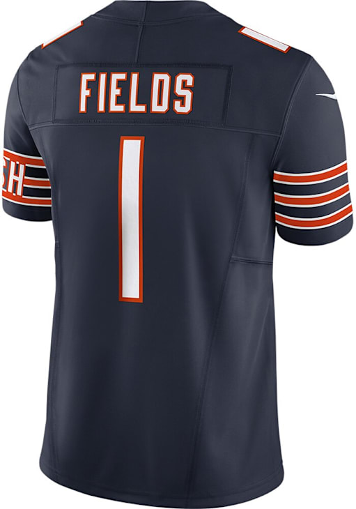 Justin Fields Chicago Bears Mens NAVY Vapor Limited