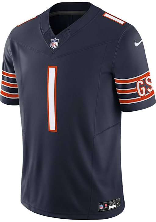 Justin Fields Chicago Bears Mens NAVY Vapor Limited