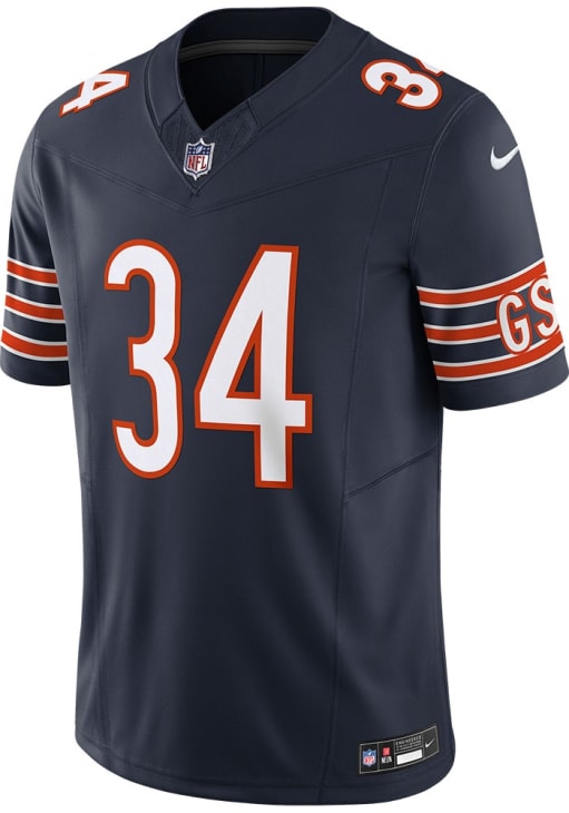 Walter Payton Nike Chicago Bears Mens Navy Blue Vapor F.U.S.E. Limited Football Jersey