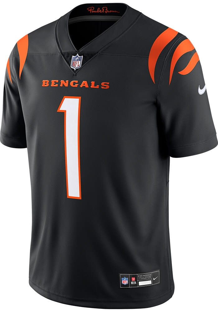 Ja'Marr Chase Cincinnati Bengals Mens BLACK Vapor F.U.S.E.