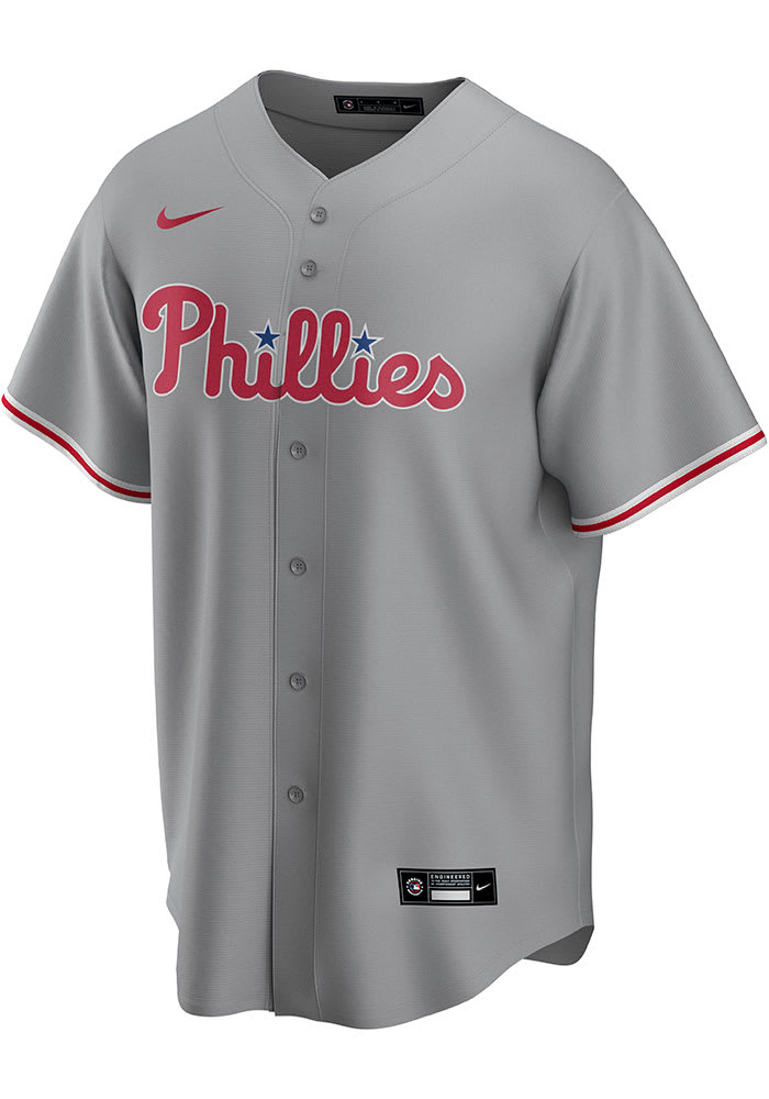 Johan Rojas Philadelphia Phillies Mens Replica GREY Away Jersey