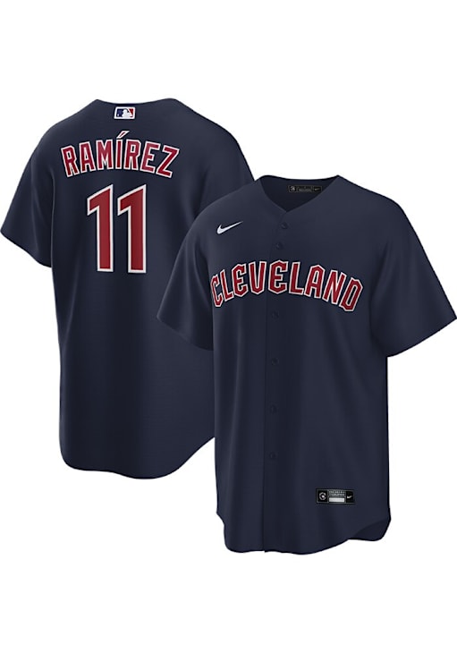 Jose Ramirez Cleveland Guardians Mens Replica NAVY Alt Jersey