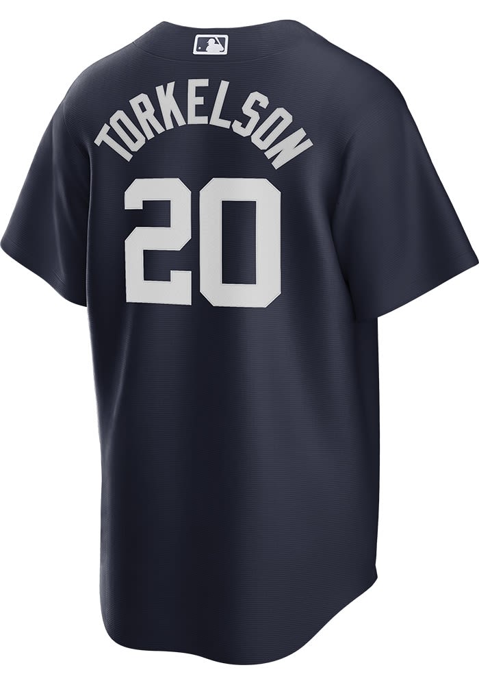 Detroit tigers navy blue hot sale jersey